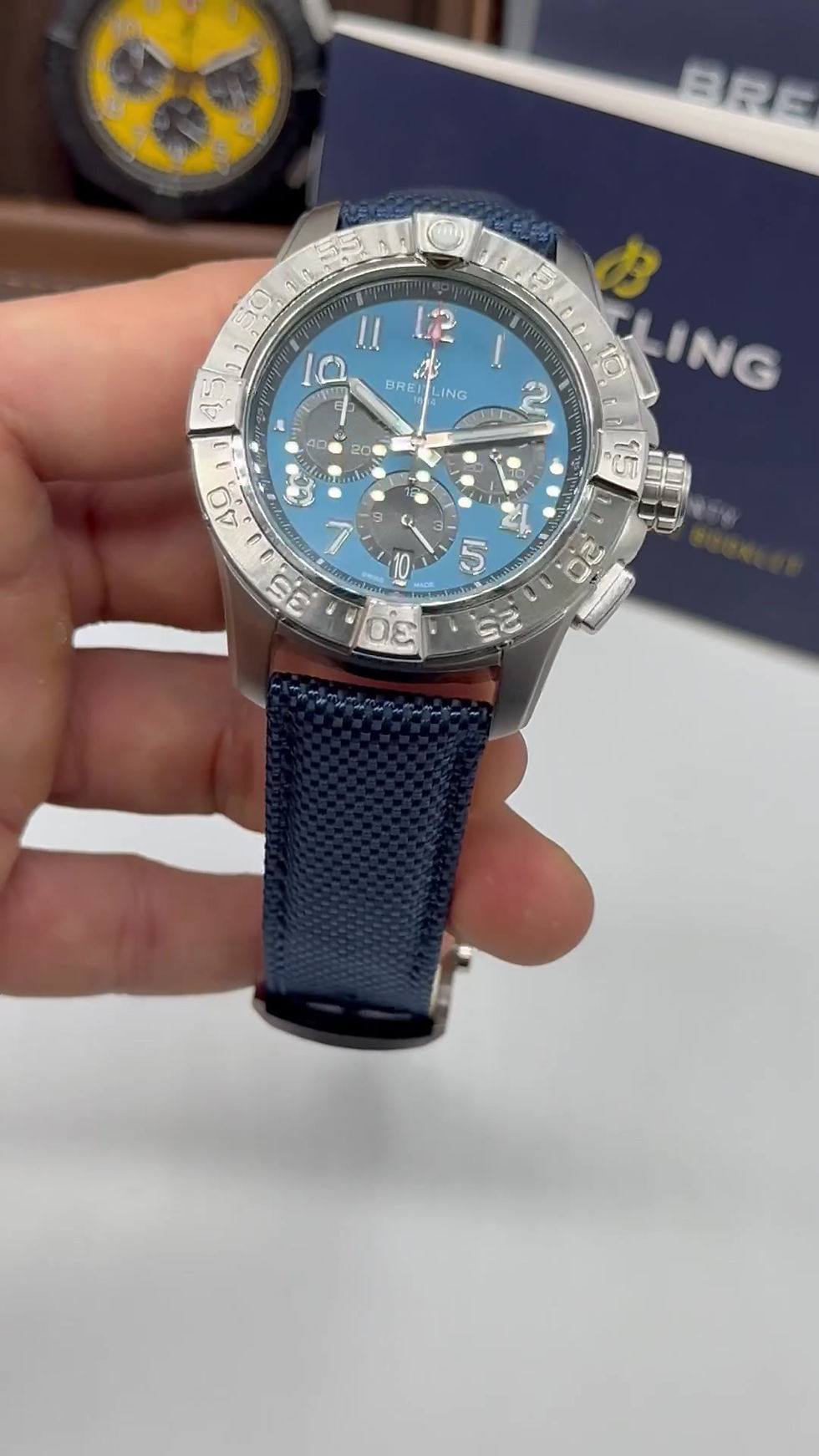 Miniatura: Breitling Avenger Aço/OxBlack 44mm Night Mission