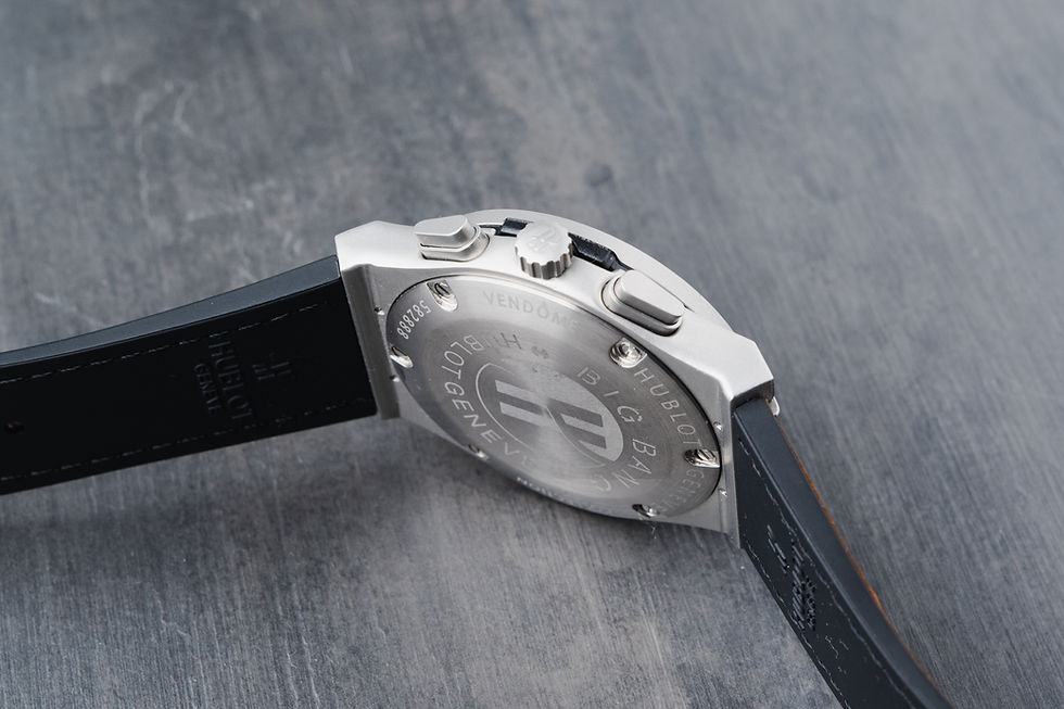 Miniatura: Hublot Classic Chrono 45mm Aço Mostrador Preto Bisel Aço