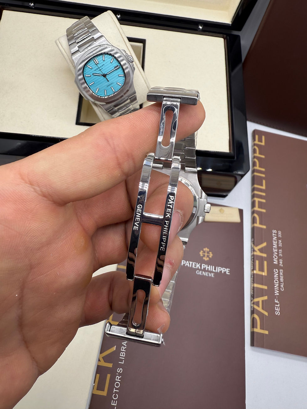 Thumbnail: Patek Philippe Nautilus 39mm, Mostrador Azul, Pulseira Aço