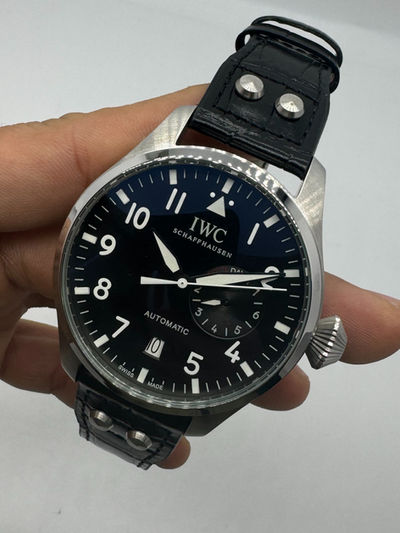 IWC Big Pilot 46 mm Automático Pulseira Couro