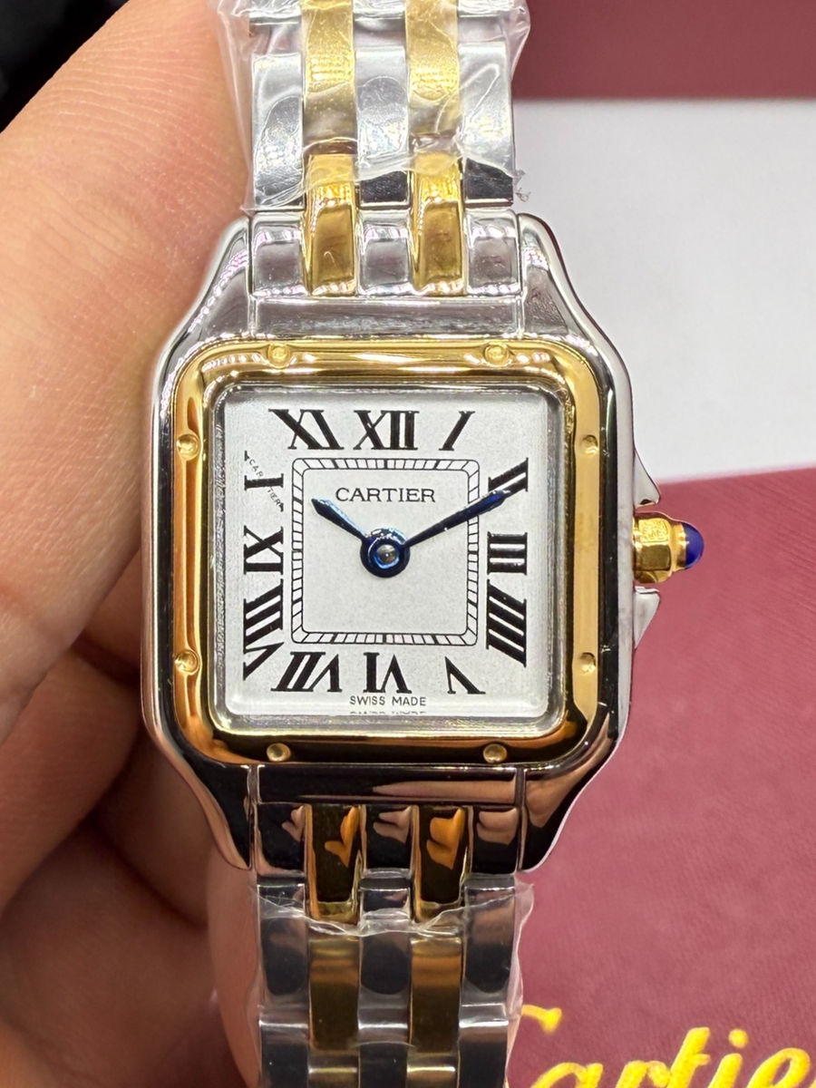 Cartier Panthère - Aço/Dourado - 23mm/29mm - Mostrador Branco