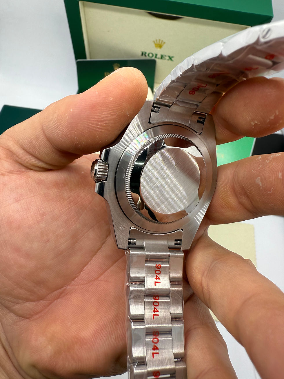 Miniatura: Rolex Submariner No Date 41mm Aço Mostrador Preto Luneta Preto