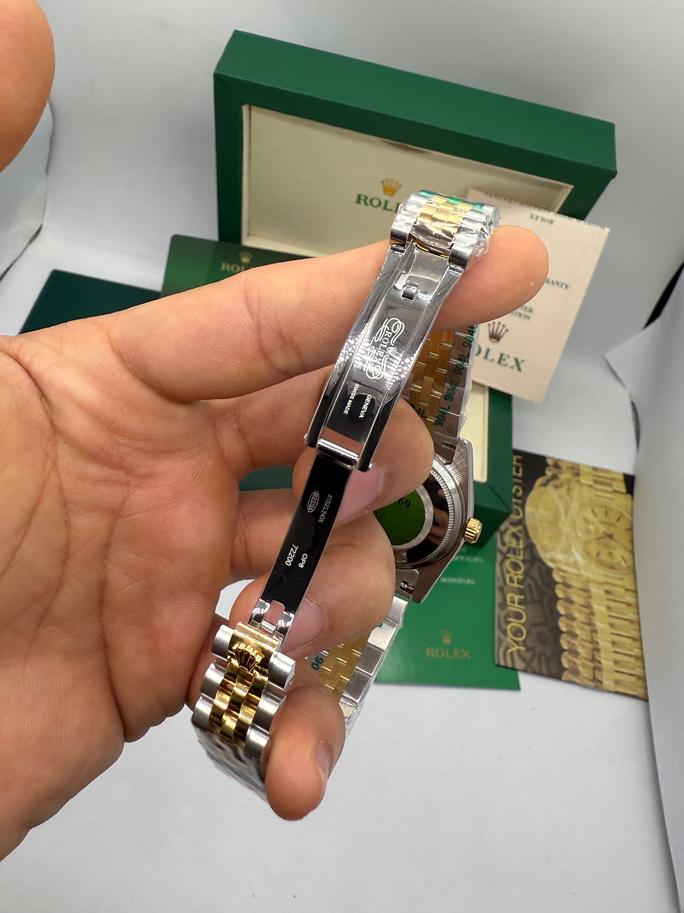 Thumbnail: Rolex Date-Just 31mm Aço/Dourado Pulseira Jubilee