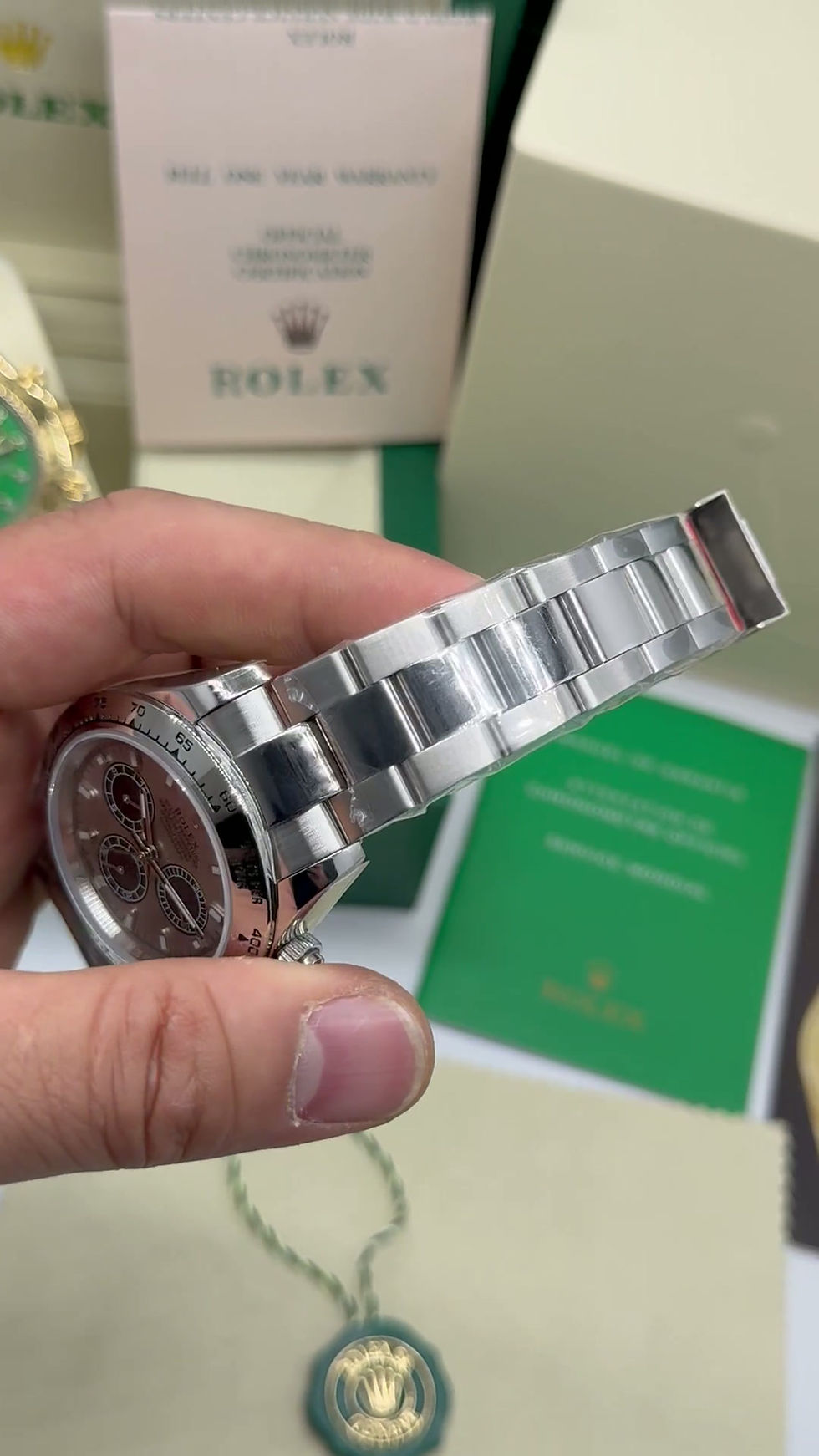 Miniatura: Rolex Daytona 40mm Aço, Mostrador Cinza