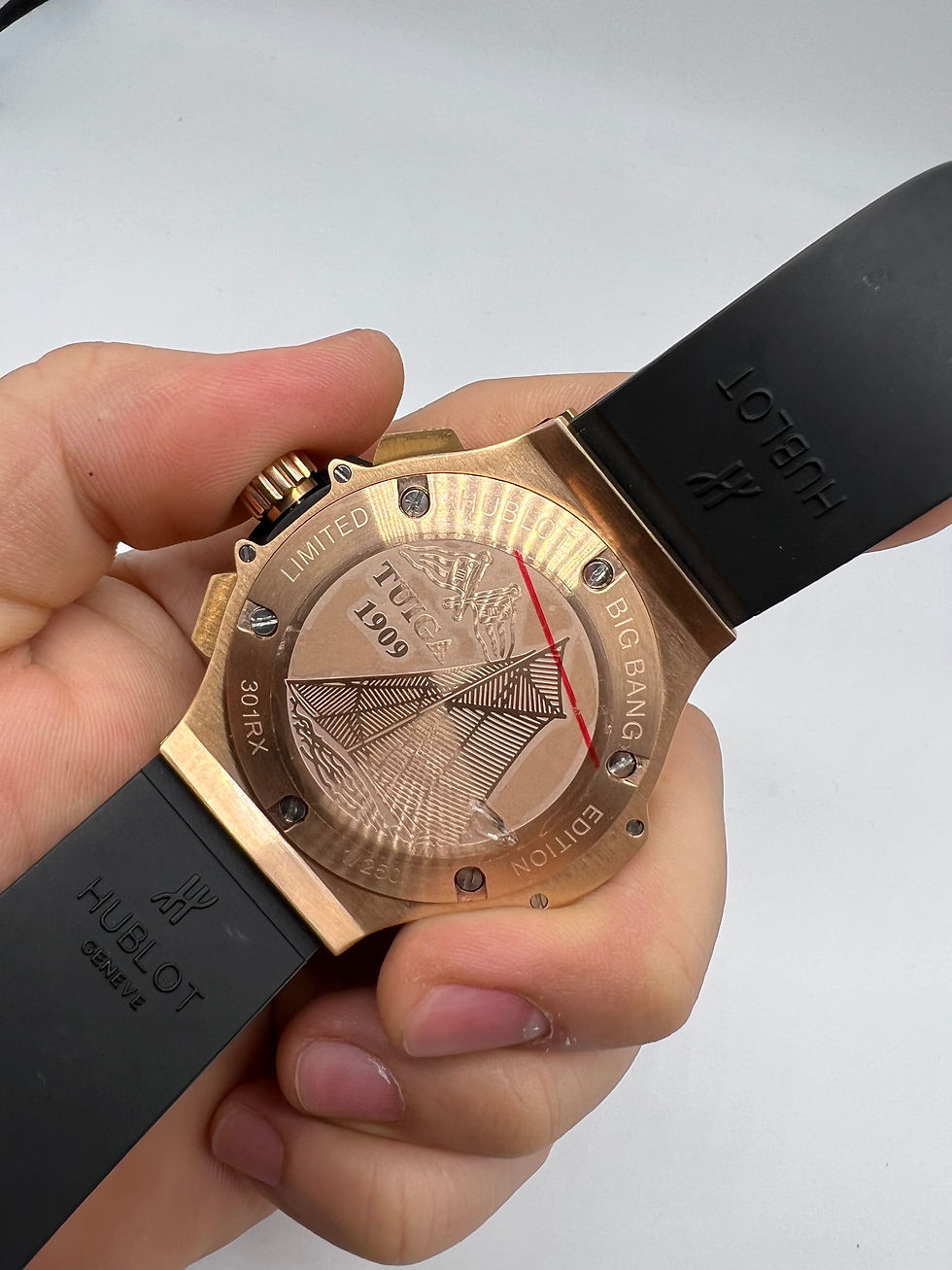 Miniatura: Hublot Big Bang 44mm Aço/Rose Mostrador Preto