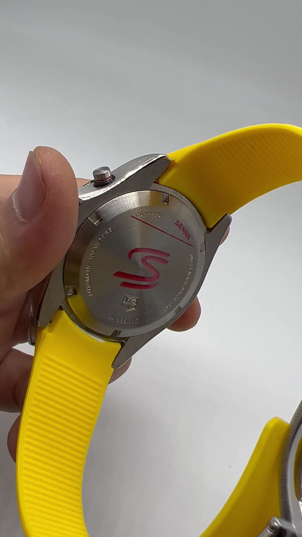 Thumbnail: TAG Heuer 01 SENNA, 43mm Aço, Pulseira Borracha Amarela