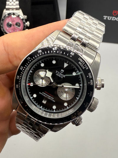 Tudor Black Bay Chrono Aço 41mm, Mostrador Preto - Jubilee