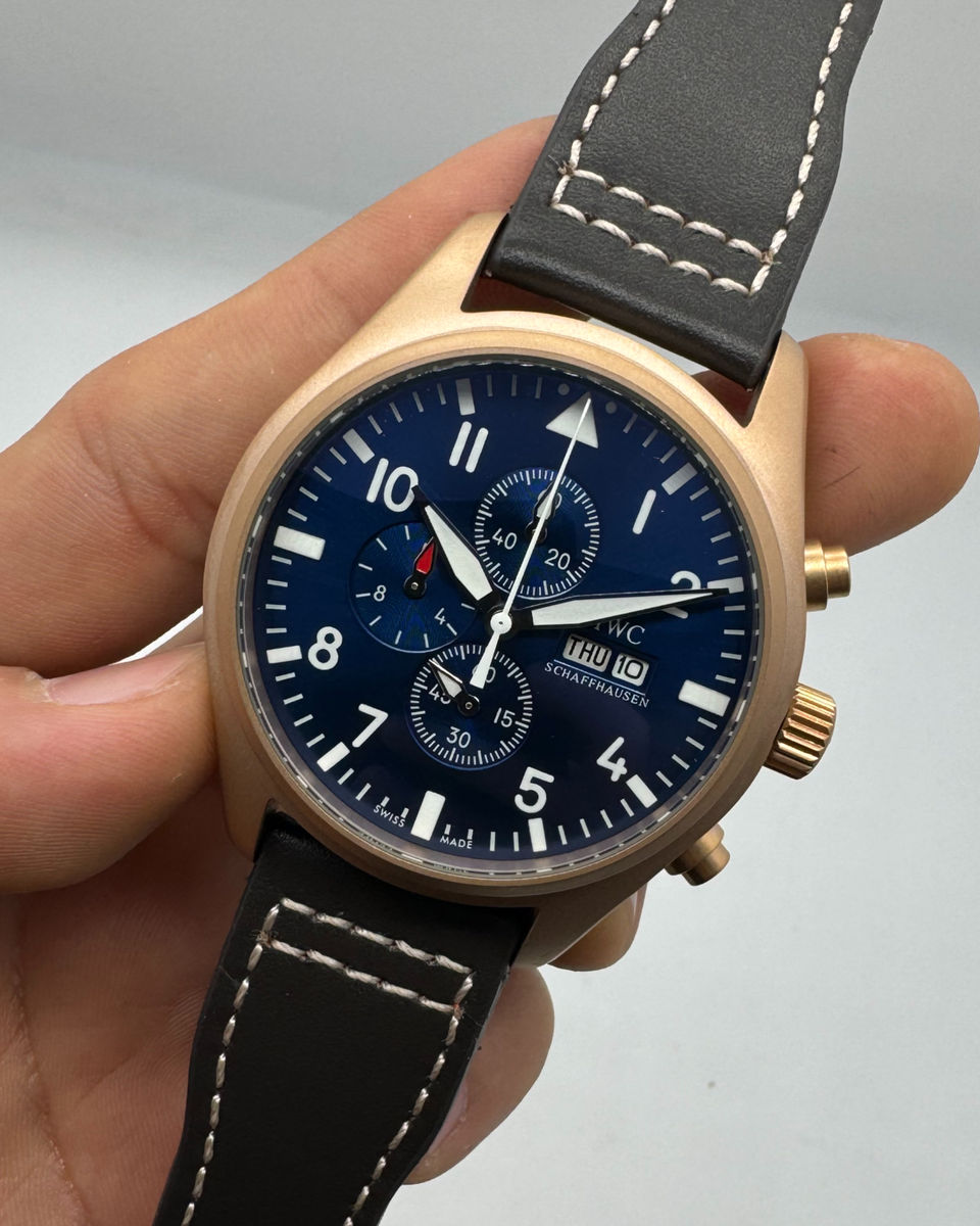IWC IWC Aviador Cronógrafo TOP GUN 41mm Aço/Rose