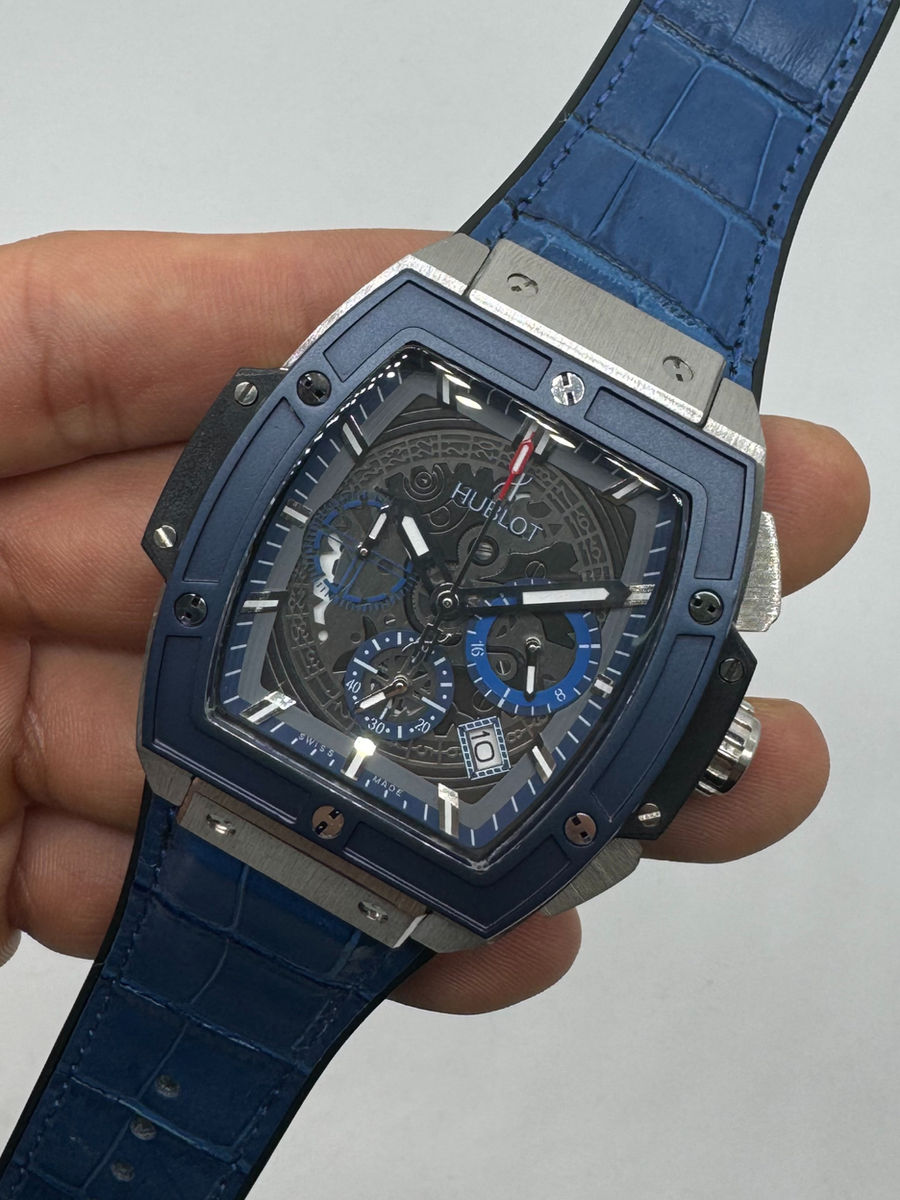 Hublot Spirit Of Big Bang 42mm, Aço Mostrador Cinza Esqueleto