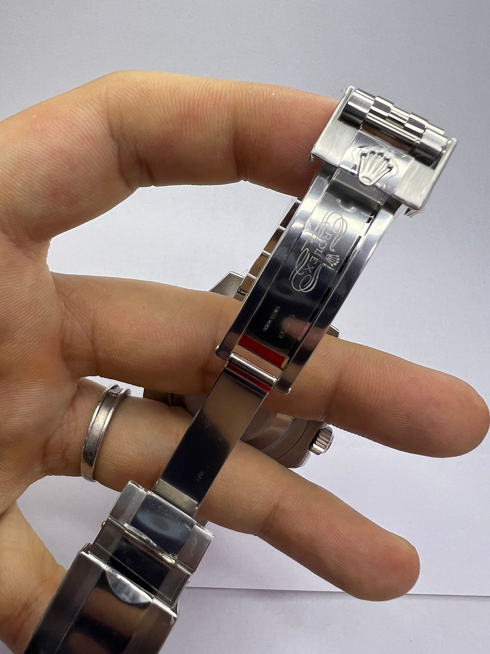 Miniatura: Rolex GMT-Master ll 40mm, Batman, Aço, Pulseira Jubilee - CLONE