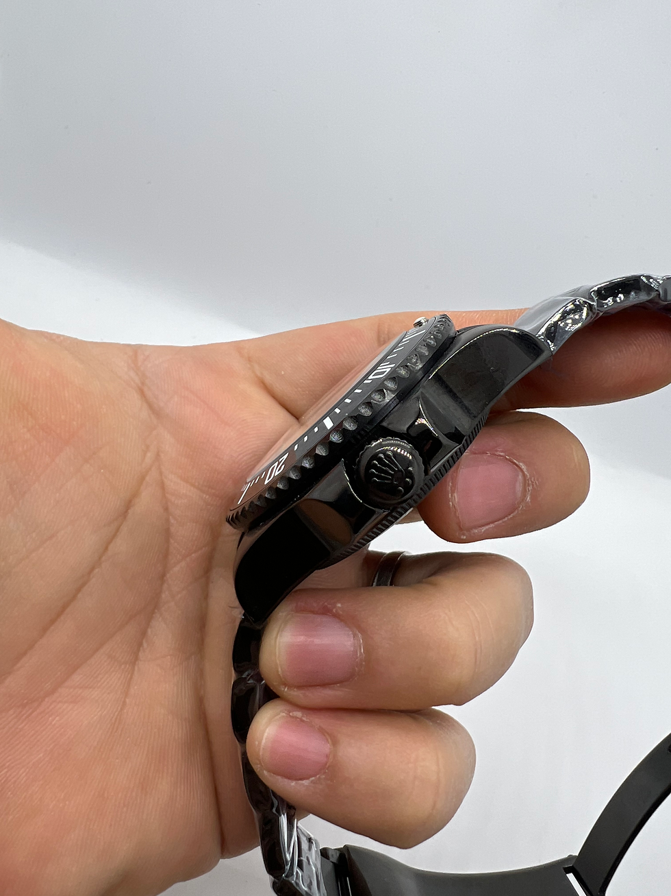 Miniatura: Rolex Deepsea 44mm Aço ALL BLACK- BLUE DIVER