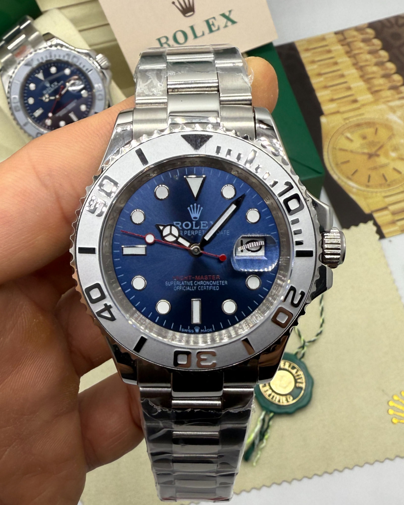 Rolex Rolex Yacth-Master 40mm Aço Mostrador Azul