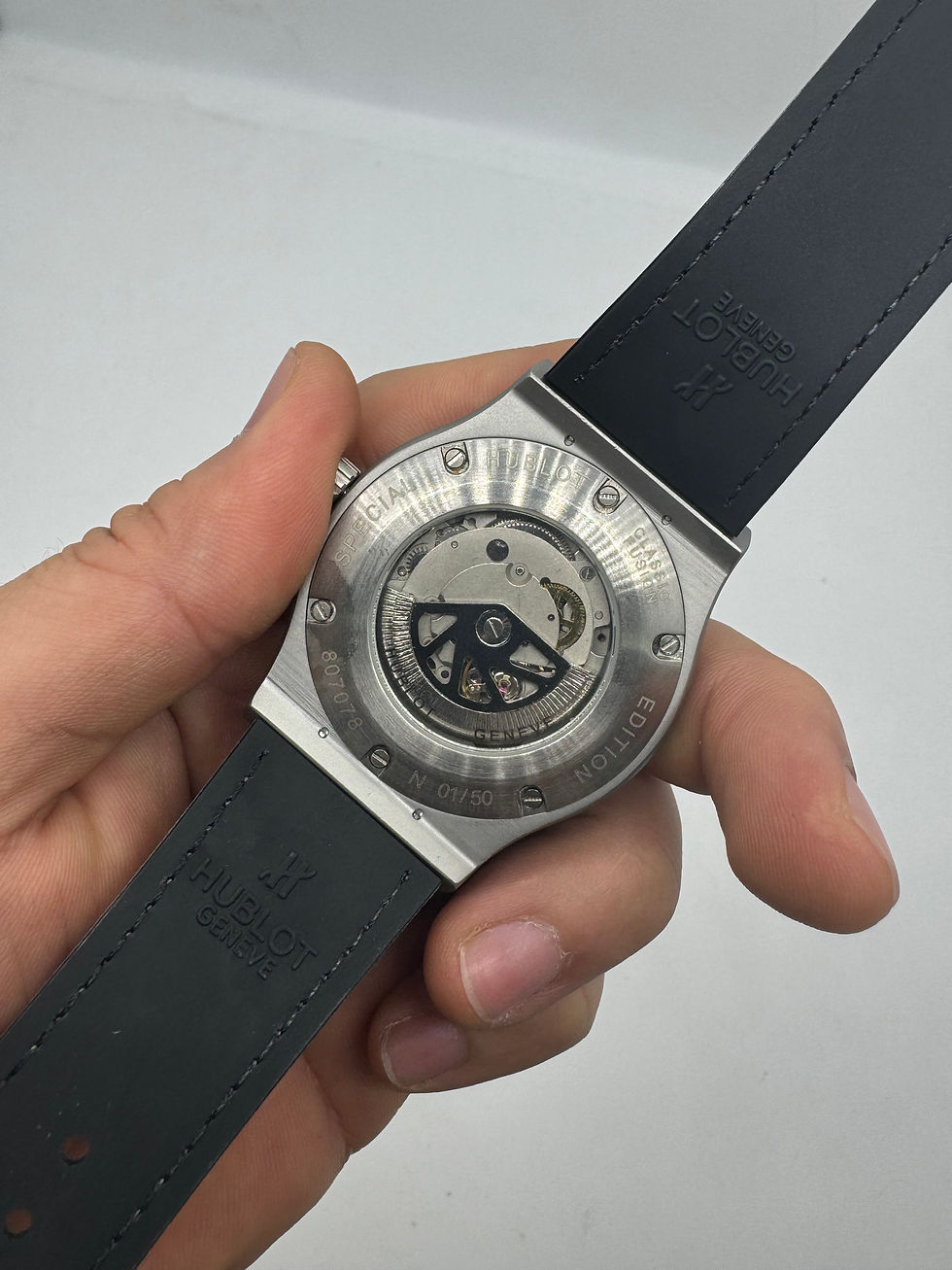 Miniatura: Hublot Classic Fusion 45mm Aço/OxSilver, Mostrador Cinza