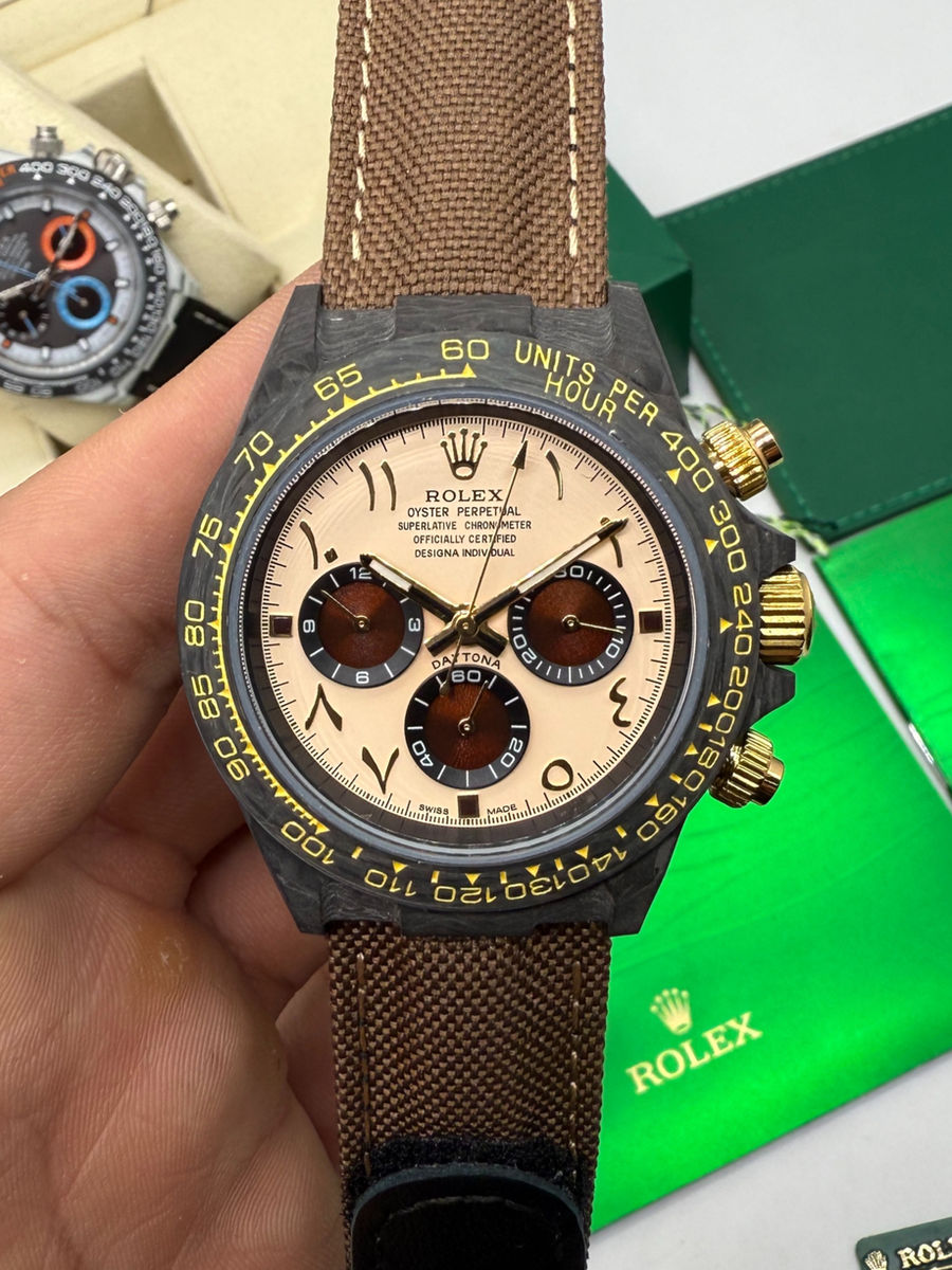 Rolex Daytona DIW Carbono 40mm, Pulseira Nylon/Couro