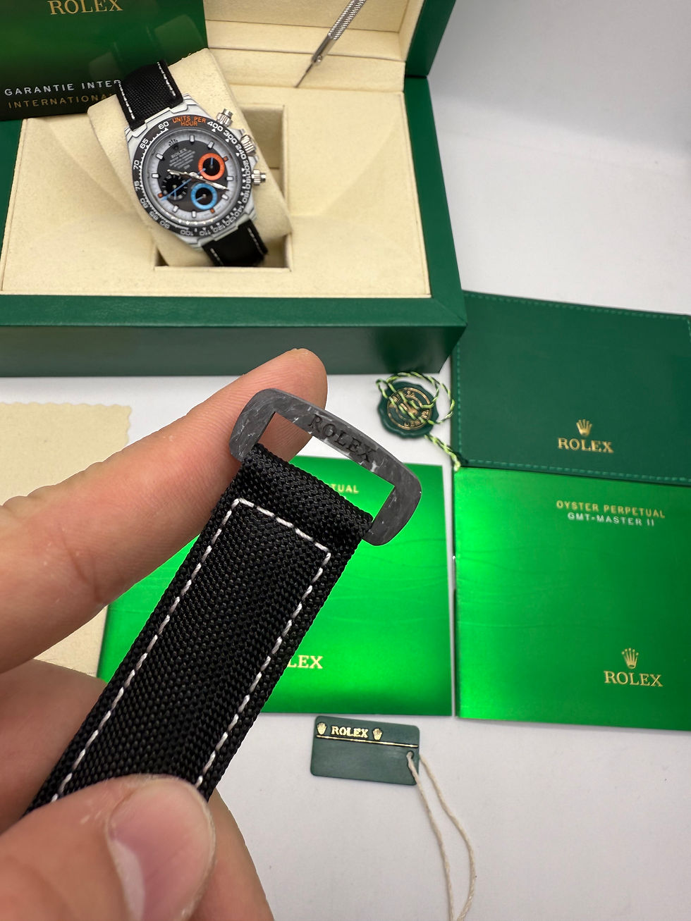 Thumbnail: Rolex Daytona DIW Carbono 40mm, Pulseira Nylon/Couro