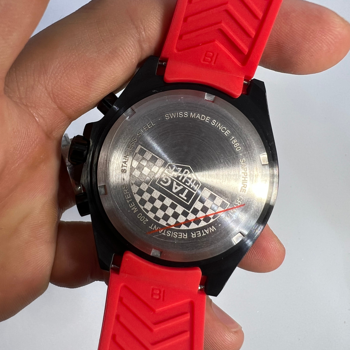 TAG Heuer F1 Cronometro 42mm Aço, Pulseira de Borracha