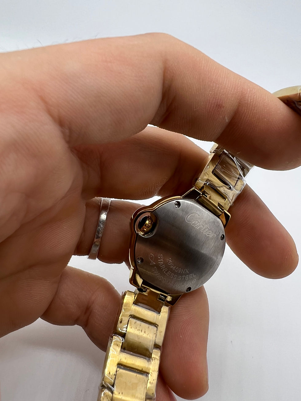 Miniatura: Ballon Bleu de Cartier - Aço/Dourado - 33mm - Mostrador Tradicional