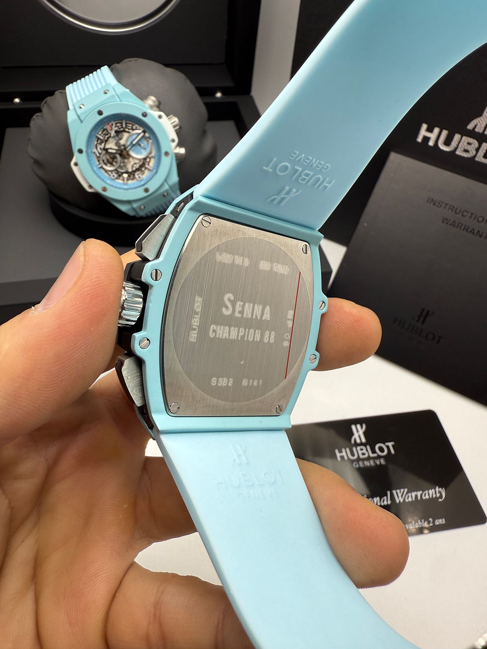 Thumbnail: Hublot Spirit Of Big Bang Blue Magic 42mm, Aço Mostrador Azul Esqueleto
