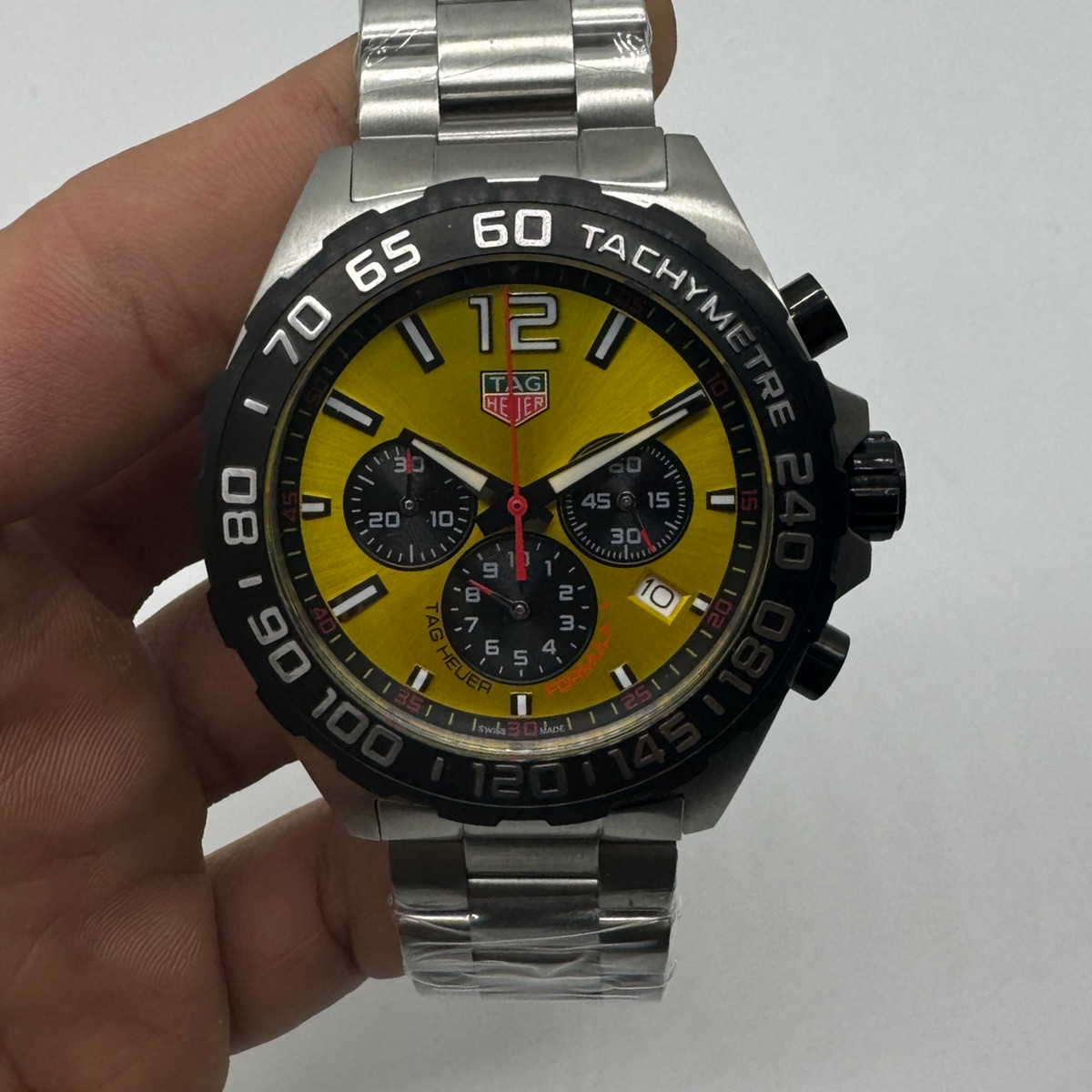 TAG Heuer F1 Cronometro 44mm Aço Mostrador Preto