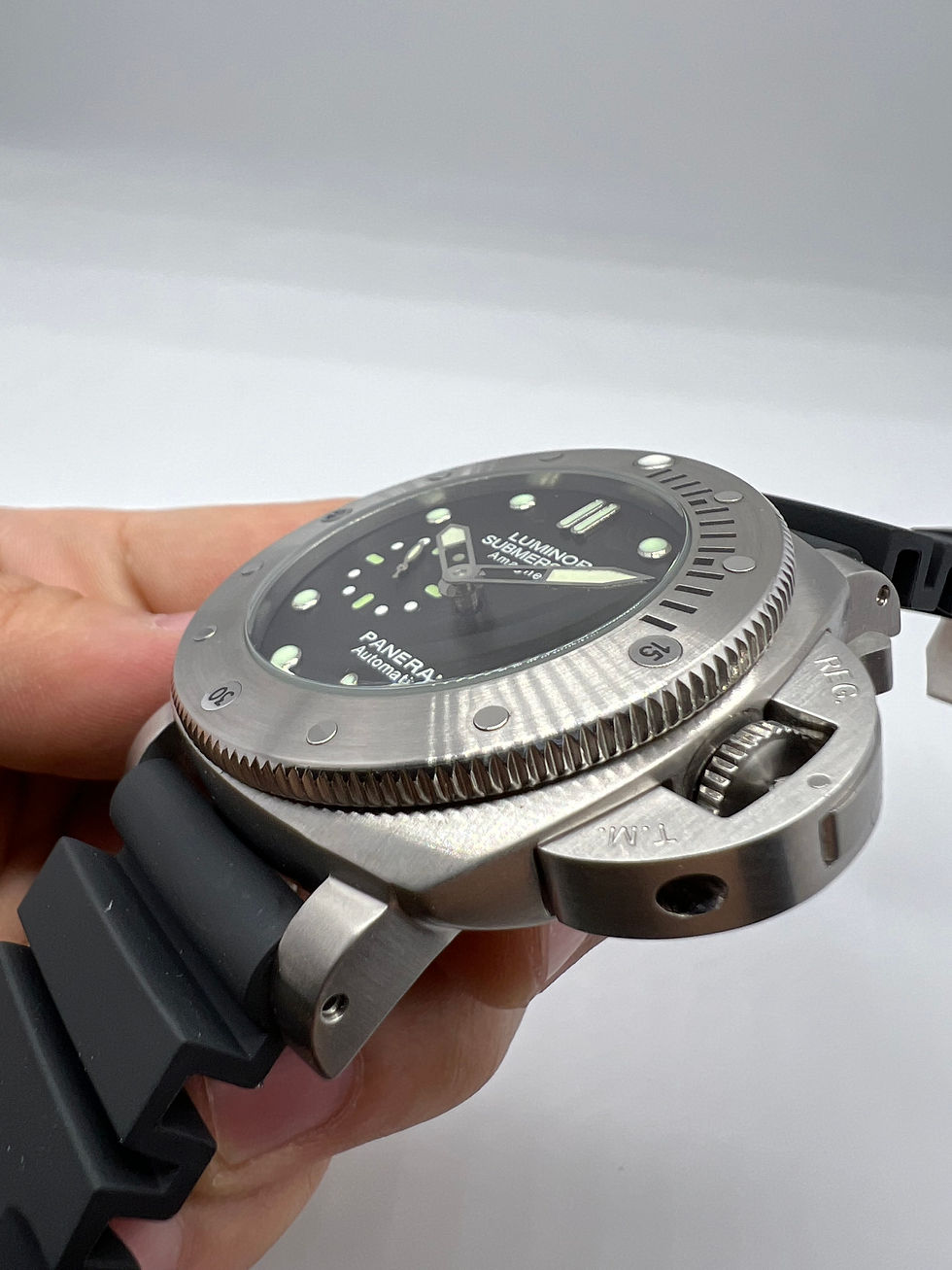 Thumbnail: Panerai Luminor Submersible 47mm Aço Mostrador Preto