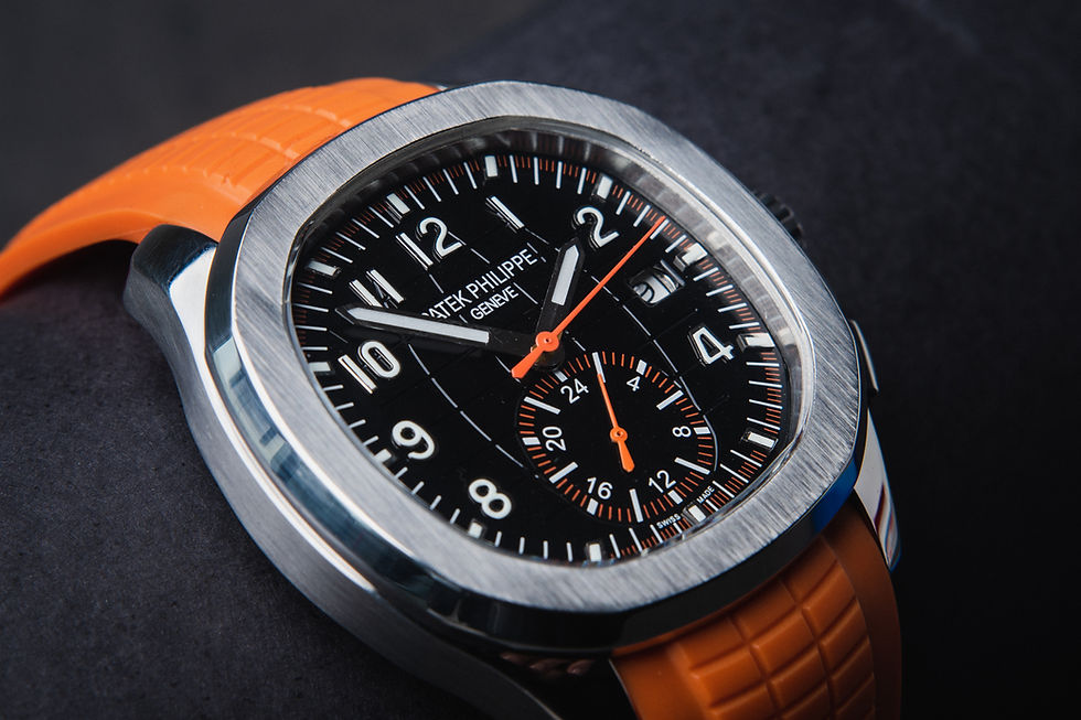 Thumbnail: Patek Philippe Aquanaut - Steel and Rubber - Black Background
