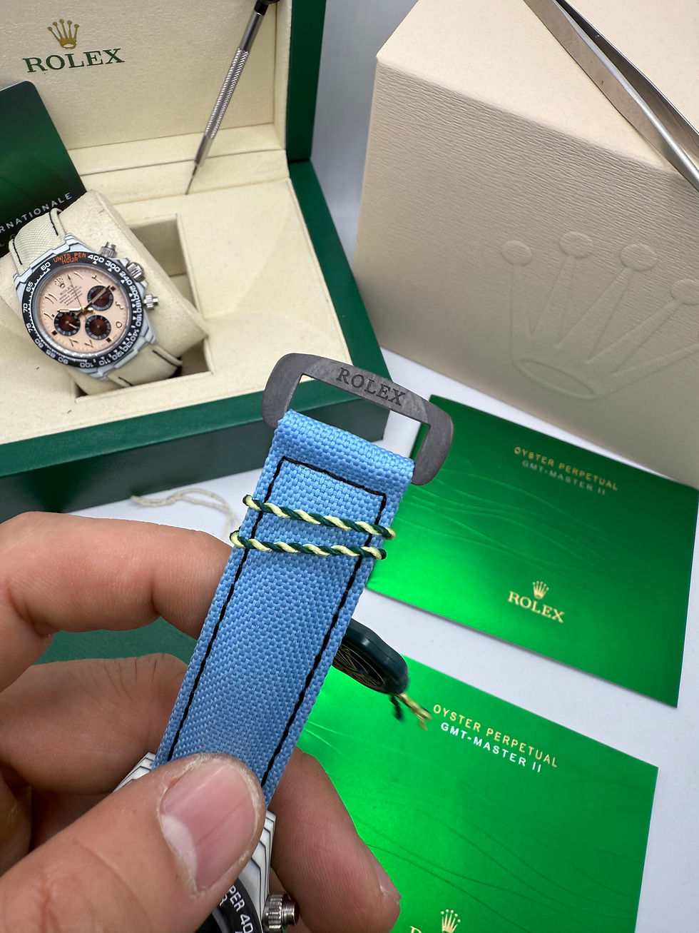 Thumbnail: Rolex Daytona DIW Carbono 40mm, Pulseira Nylon/Couro