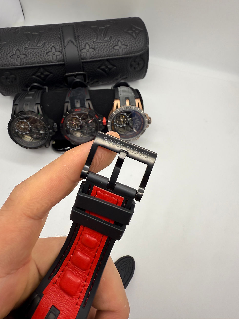 Miniatura: Roger Dubuis Spider Excalibur Monobalancim 45mm Aço/OxBlack