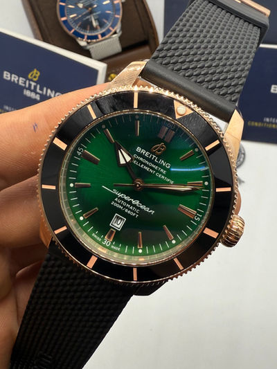 Breitling Superocean Aço 44mm Pulseira Borracha