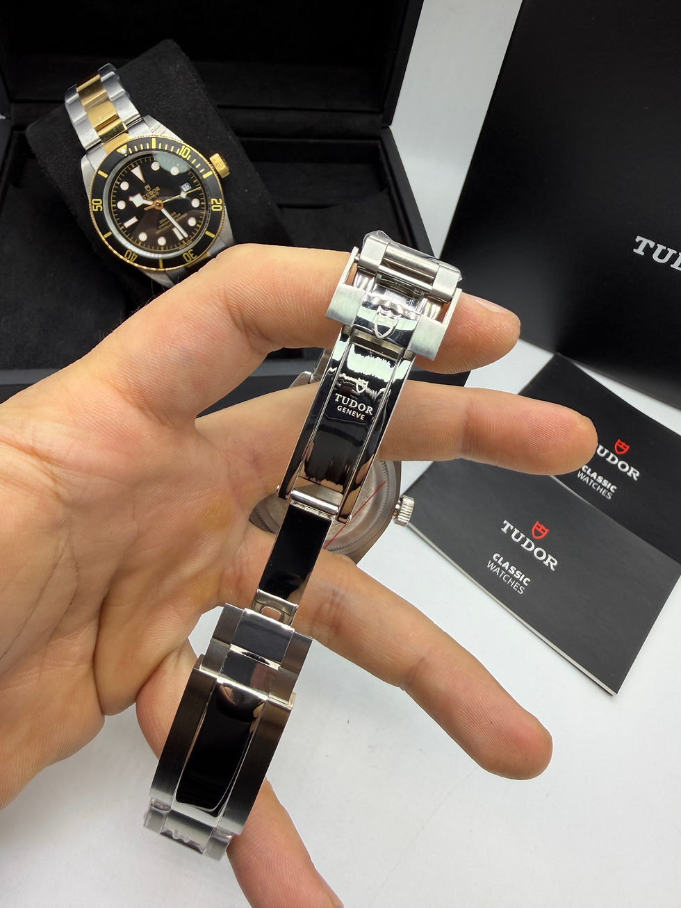 Miniatura: Tudor Black Bay 43mm Aço - Mostrador Prata