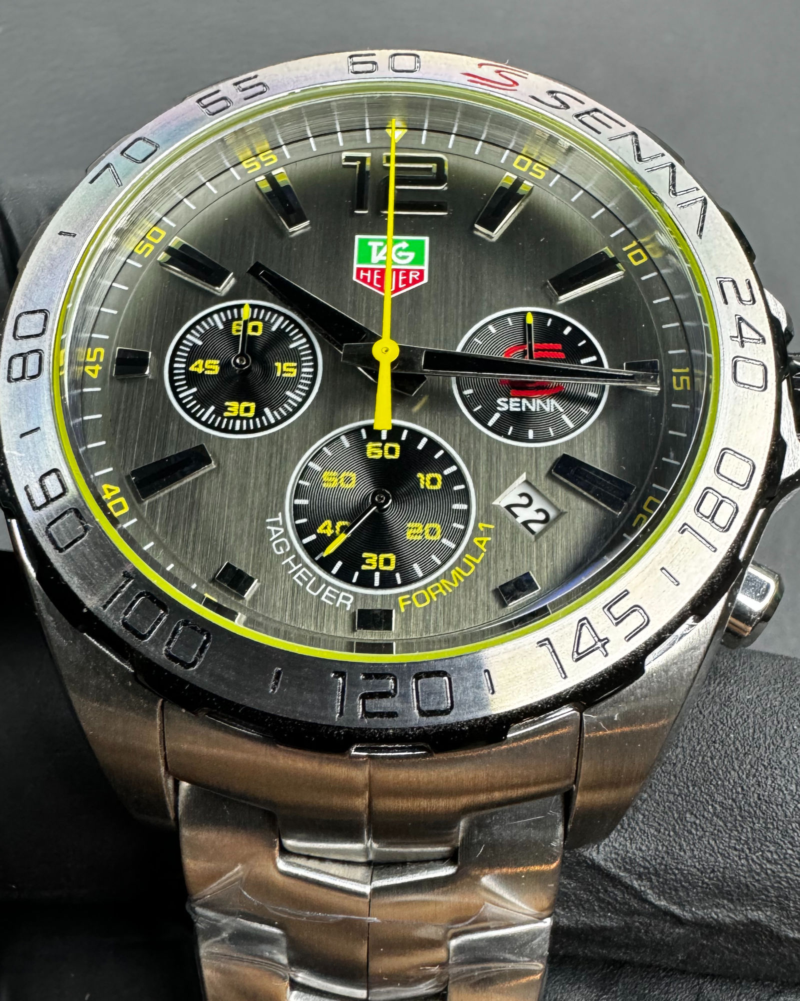 Tag Heuer TAG Heuer F1 SENNA 44mm Aço Mostrador Cinza