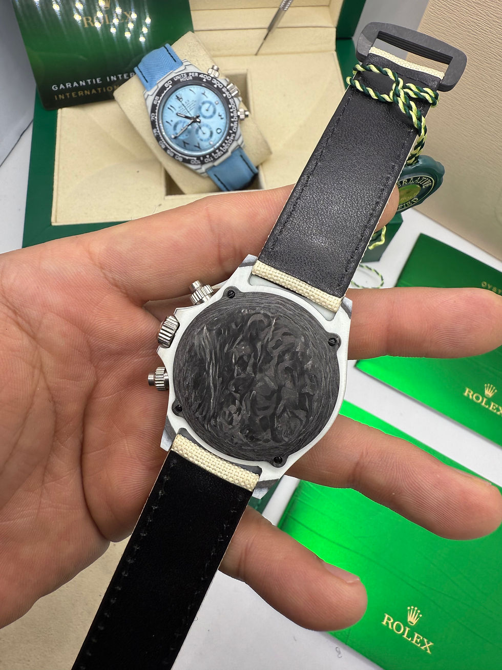Thumbnail: Rolex Daytona DIW Carbono 40mm, Pulseira Nylon/Couro
