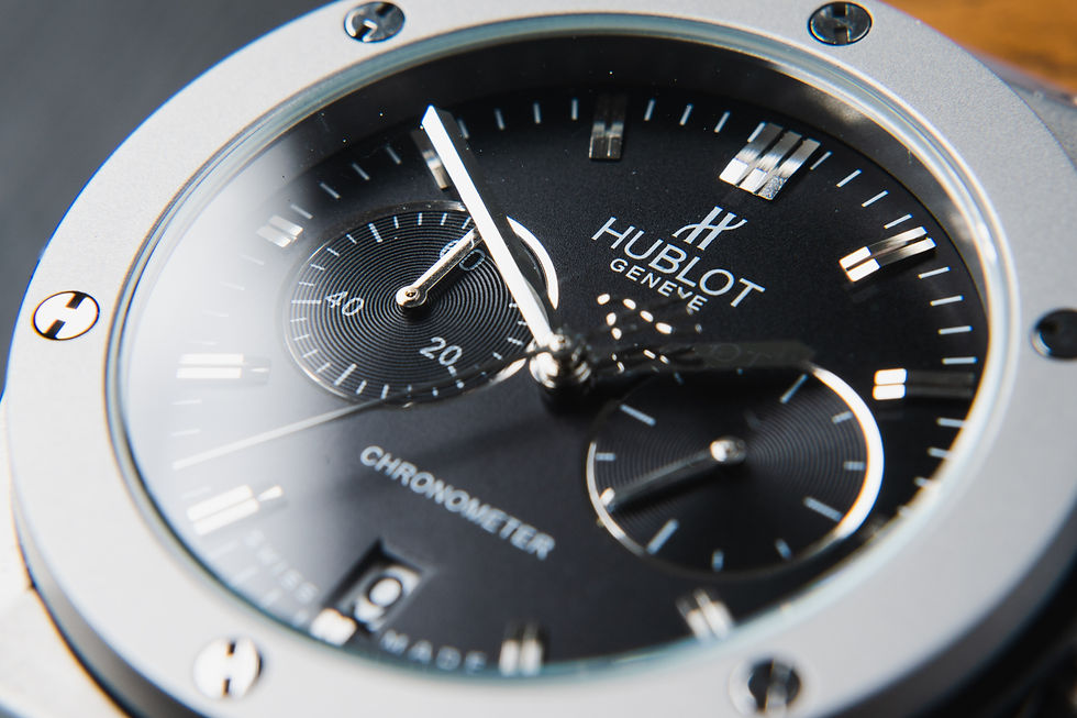 Miniatura: Hublot Classic Chrono 45mm Aço Mostrador Preto Bisel Aço