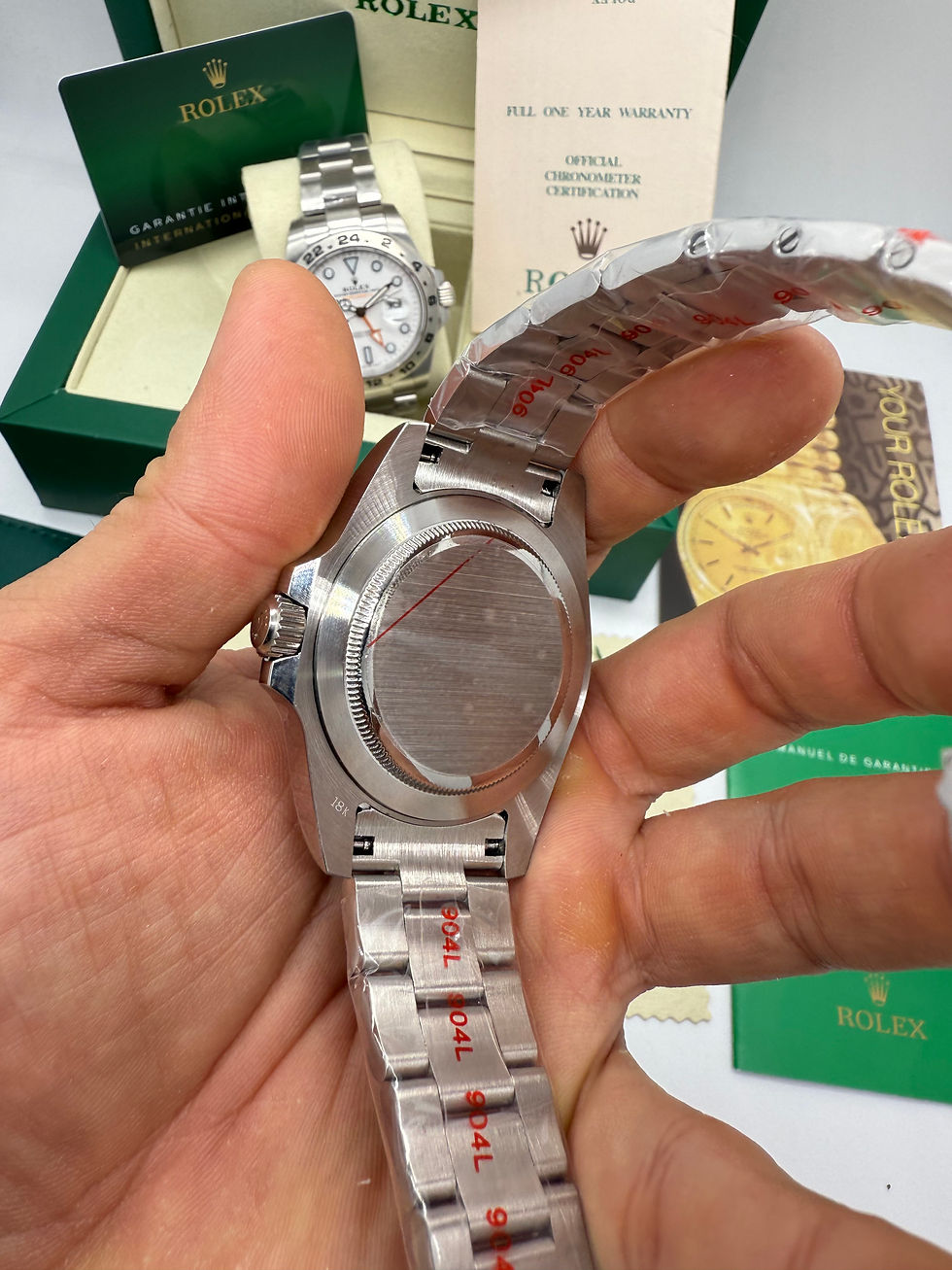 Miniatura: Rolex Explorer II 42mm Aço Mostrador Preto