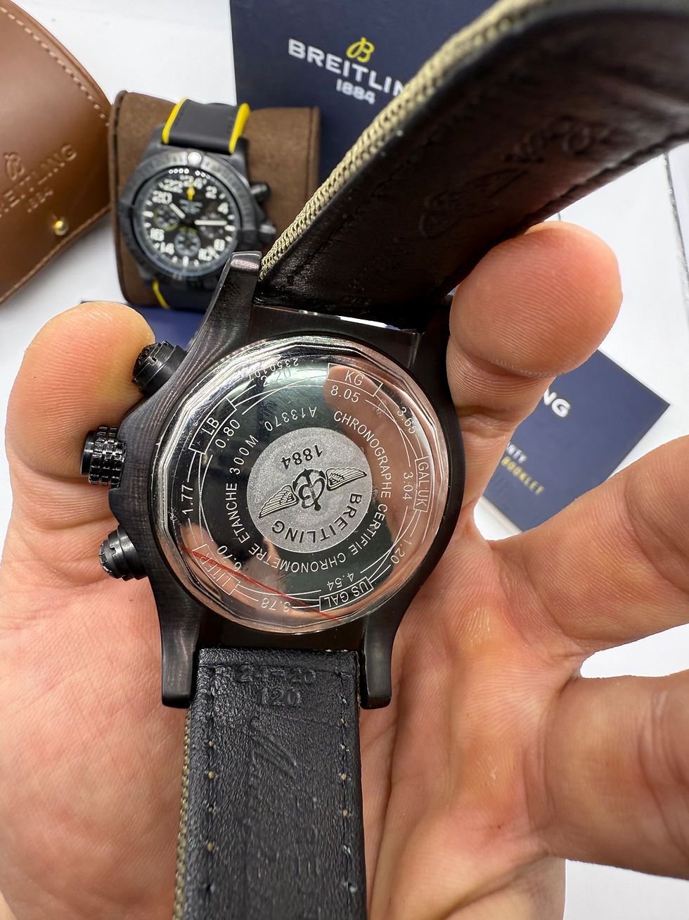 Thumbnail: Breitling Super Avenger Aço 46mm Night Mission