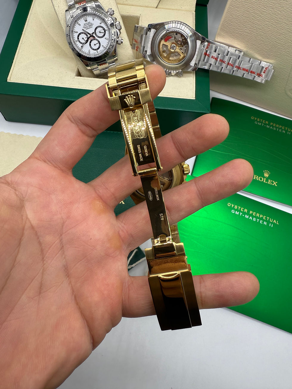 Thumbnail: Rolex Daytona 40mm Aço Dourado, Mostrador Dourado