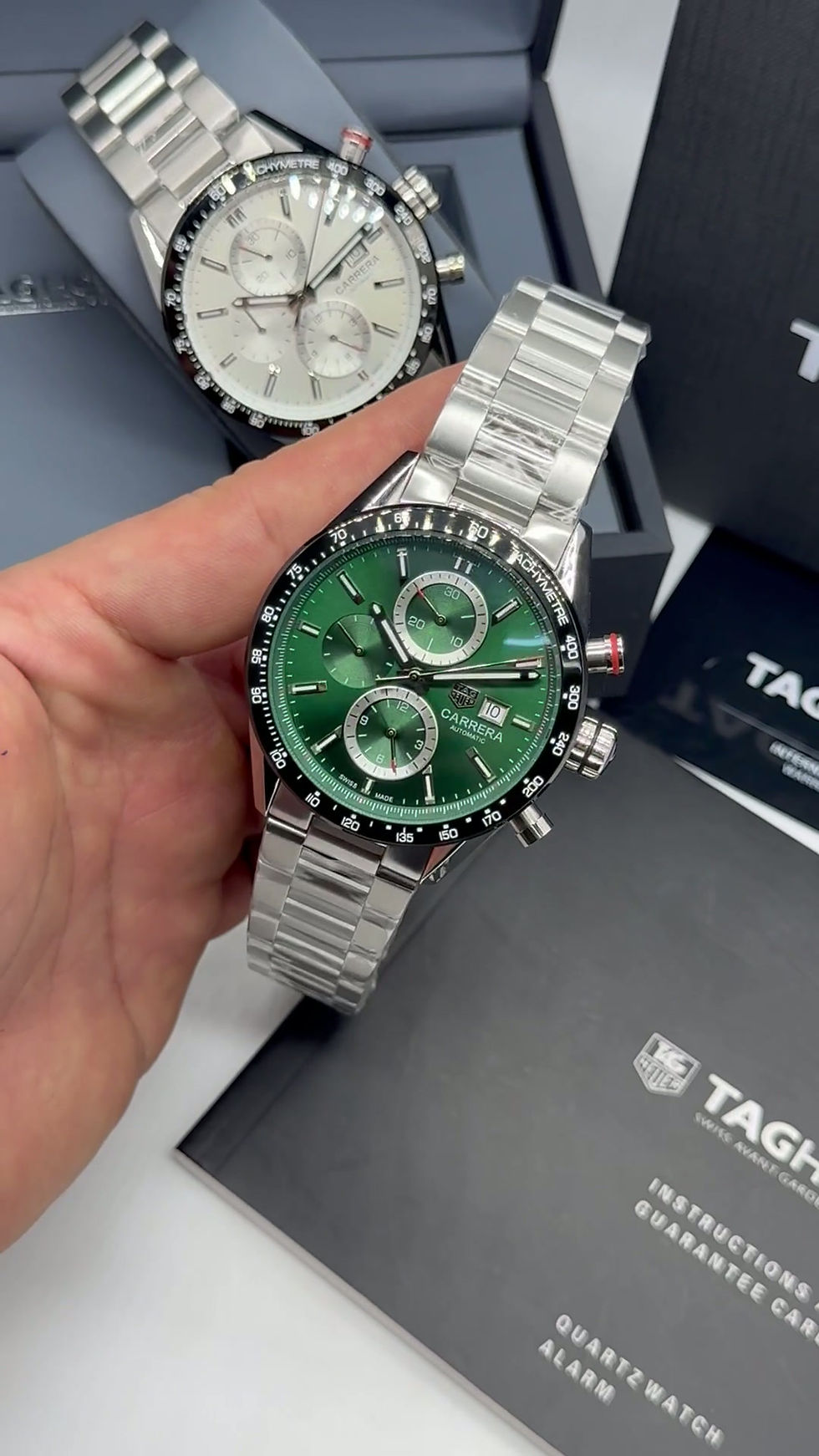 Miniatura: TAG Heuer Carrera Aço Calibre S, Chronograph, 44 mm