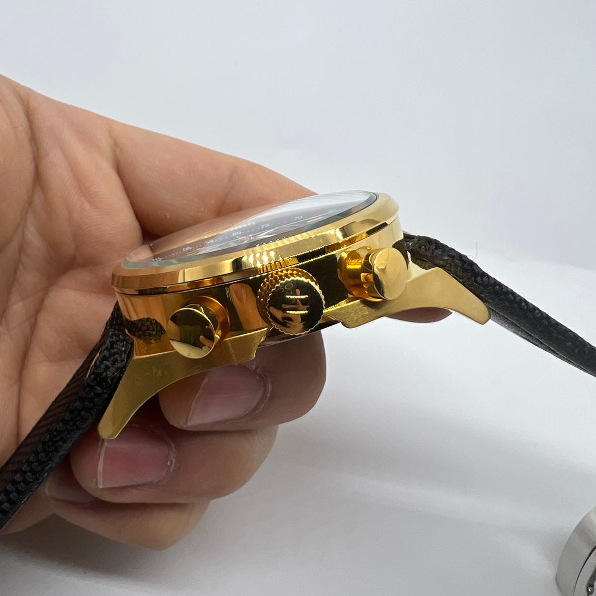 TAG Heuer Carrera McLaren Mercedez Aço/Dourado 43mm Pulseira Nylon