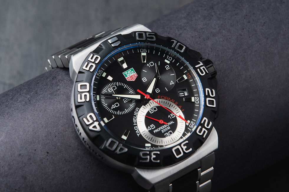 Thumbnail: Tag Heuer F1 Chronometer - Steel - Black Background
