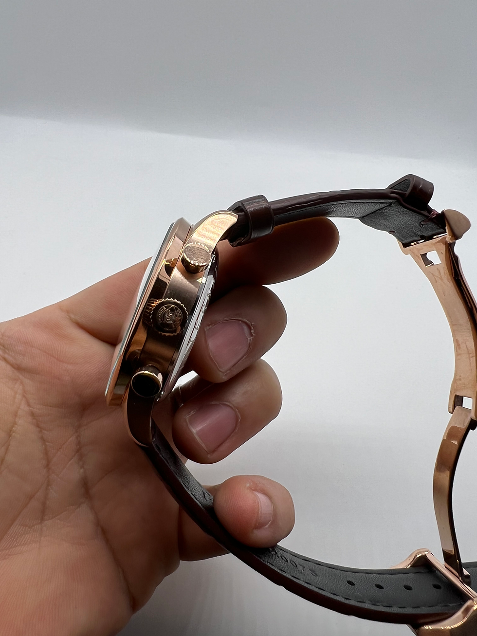 Thumbnail: IWC PORTUGIESER CRONÓGRAFO - Aço Rose 41mm - Mostrador Cinza