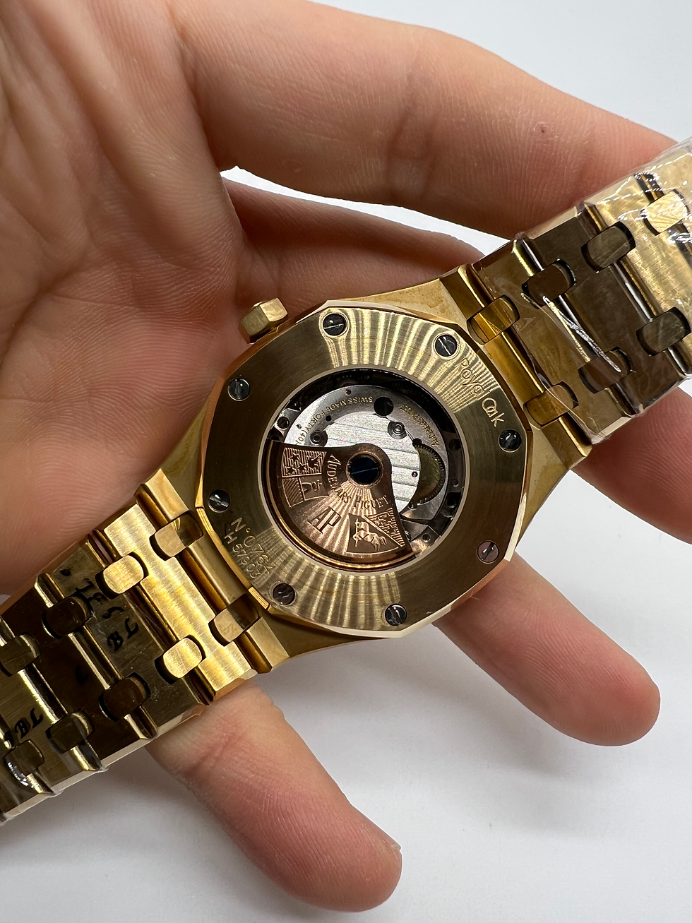 Thumbnail: Audemars Piguet Royal Oak 41mm Dourado Mostrador Azul Bezel e Pulseira em aço