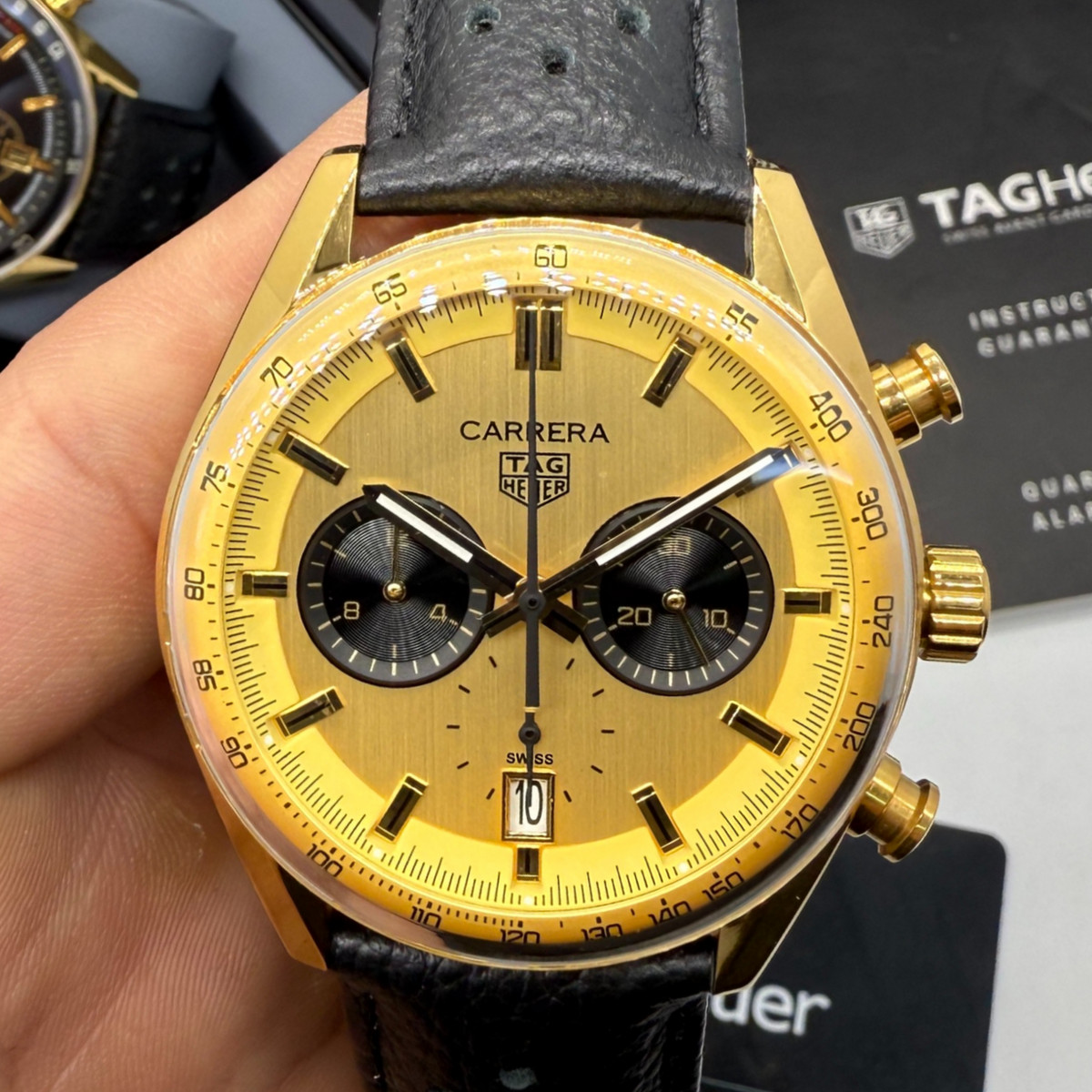 TAG Heuer Carrera Chronograph Aço/Dourado 39mm - Dourado -