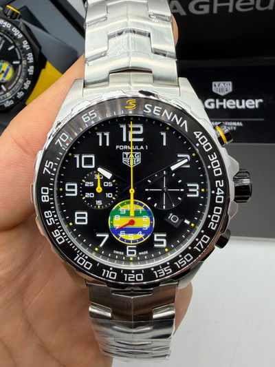 TAG Heuer Formula 1 Chronograph x Senna 43mm - Aço