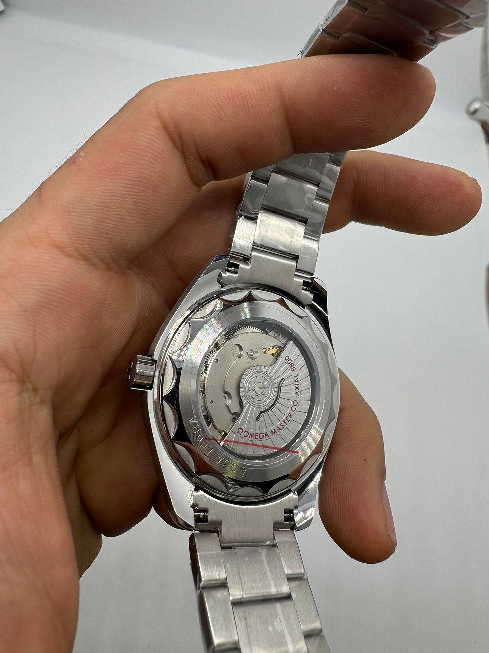 Miniatura: Omega Aquaterra 41,5mm Aço Mostrador Azul Luneta Lisa