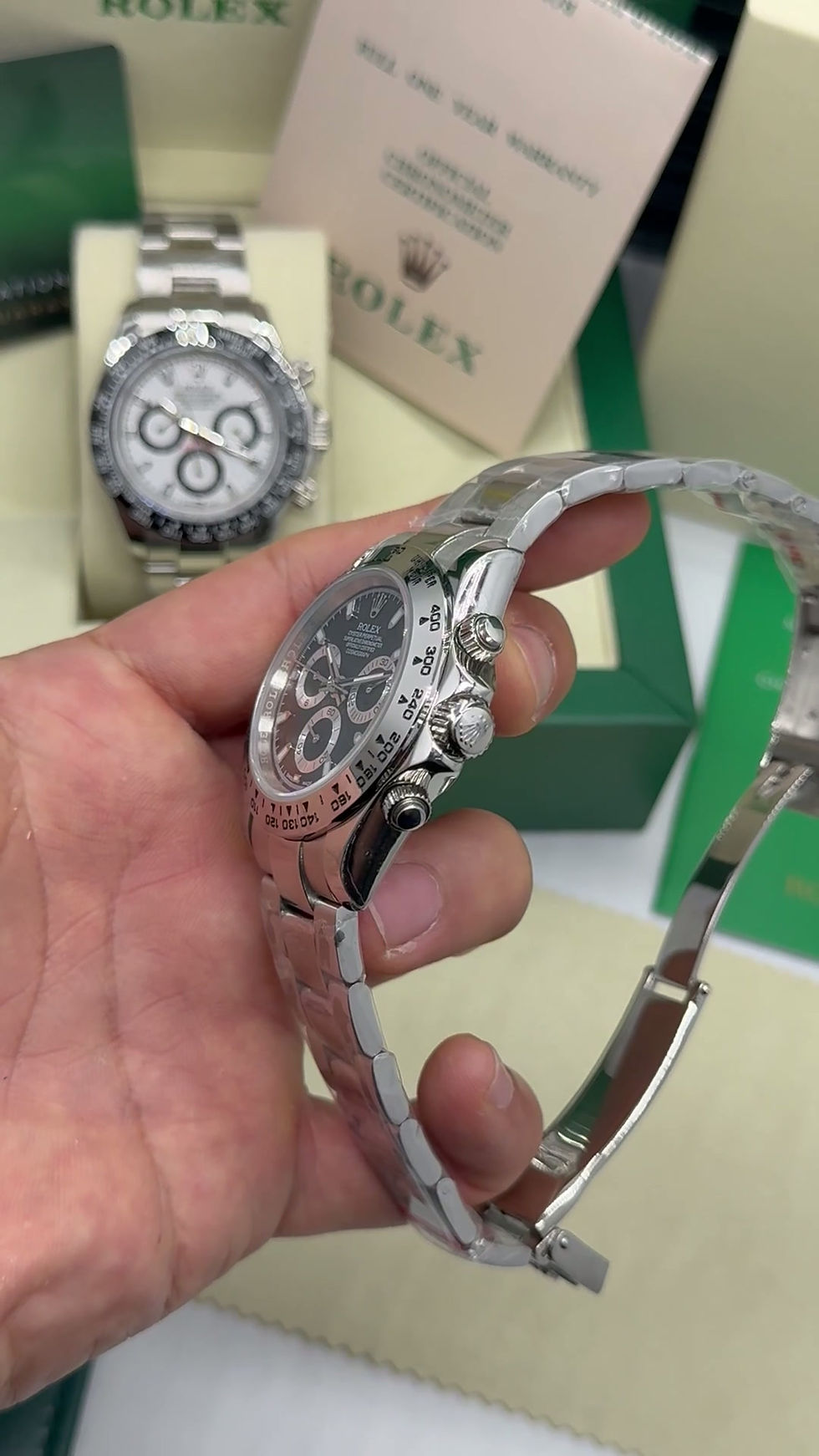 Thumbnail: Rolex Daytona 40mm Aço, Mostrador Preto