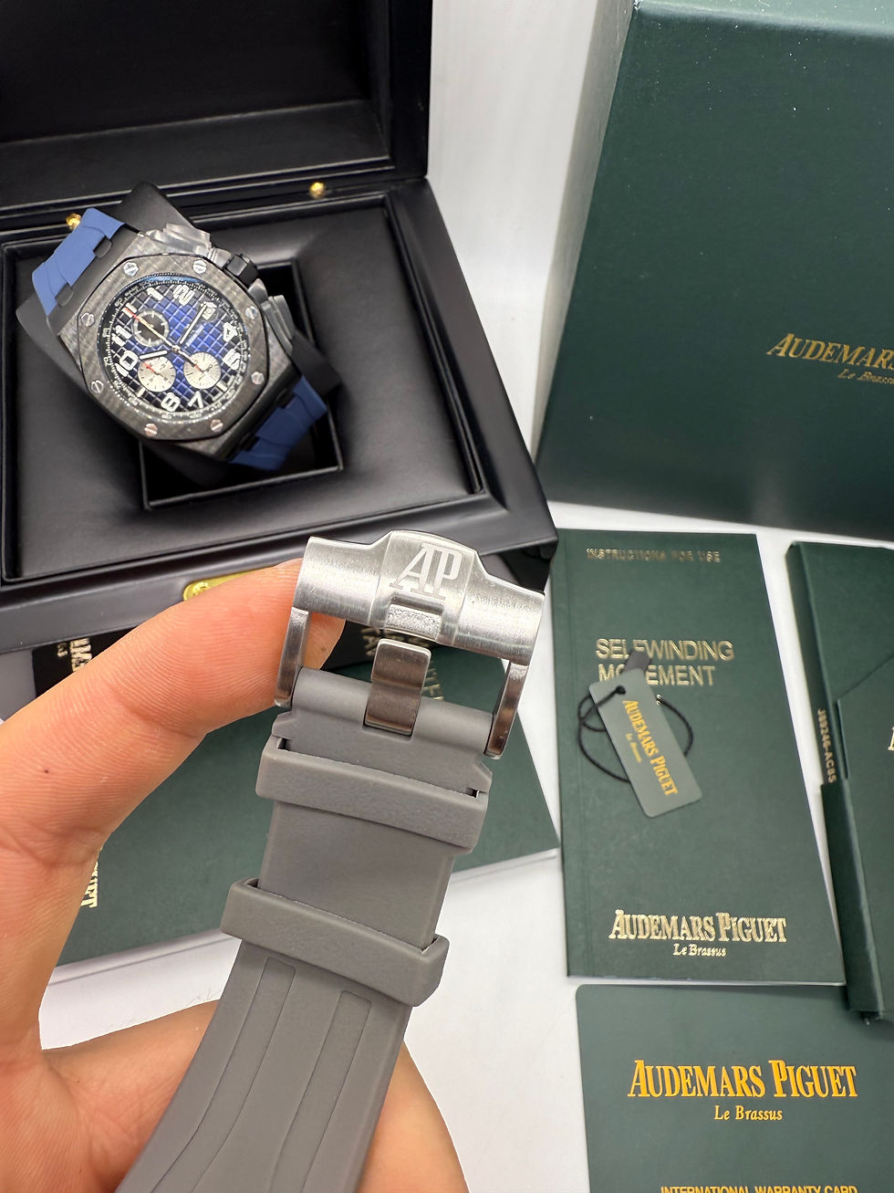 Thumbnail: Audemars Piguet Royal Oak Offshore 44mm Mostrador Preto Bezel Aço/OxBlack