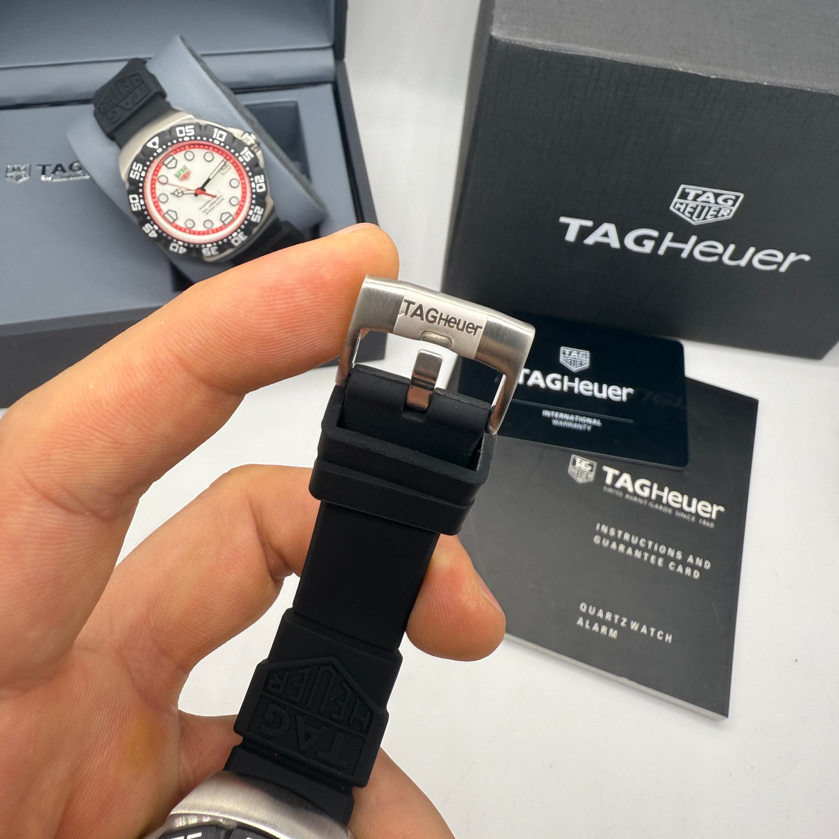 TAG Heuer F1 Solargraph 38mm - Pulseira Borracha -