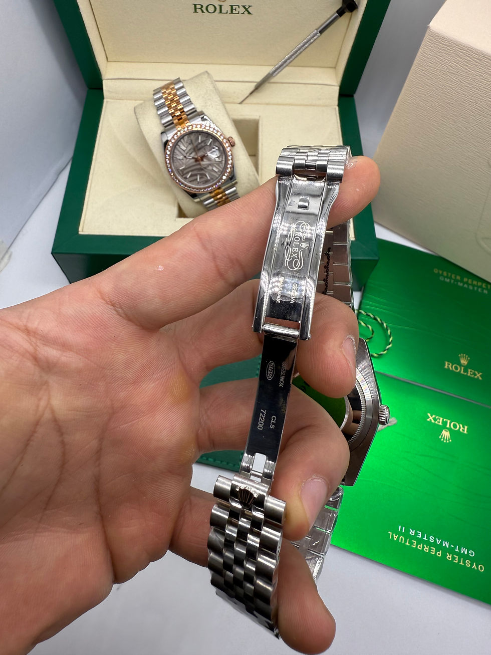 Miniatura: Rolex Datejust 36mm Aço - Mostrador Texturizado - Luneta Cravejada