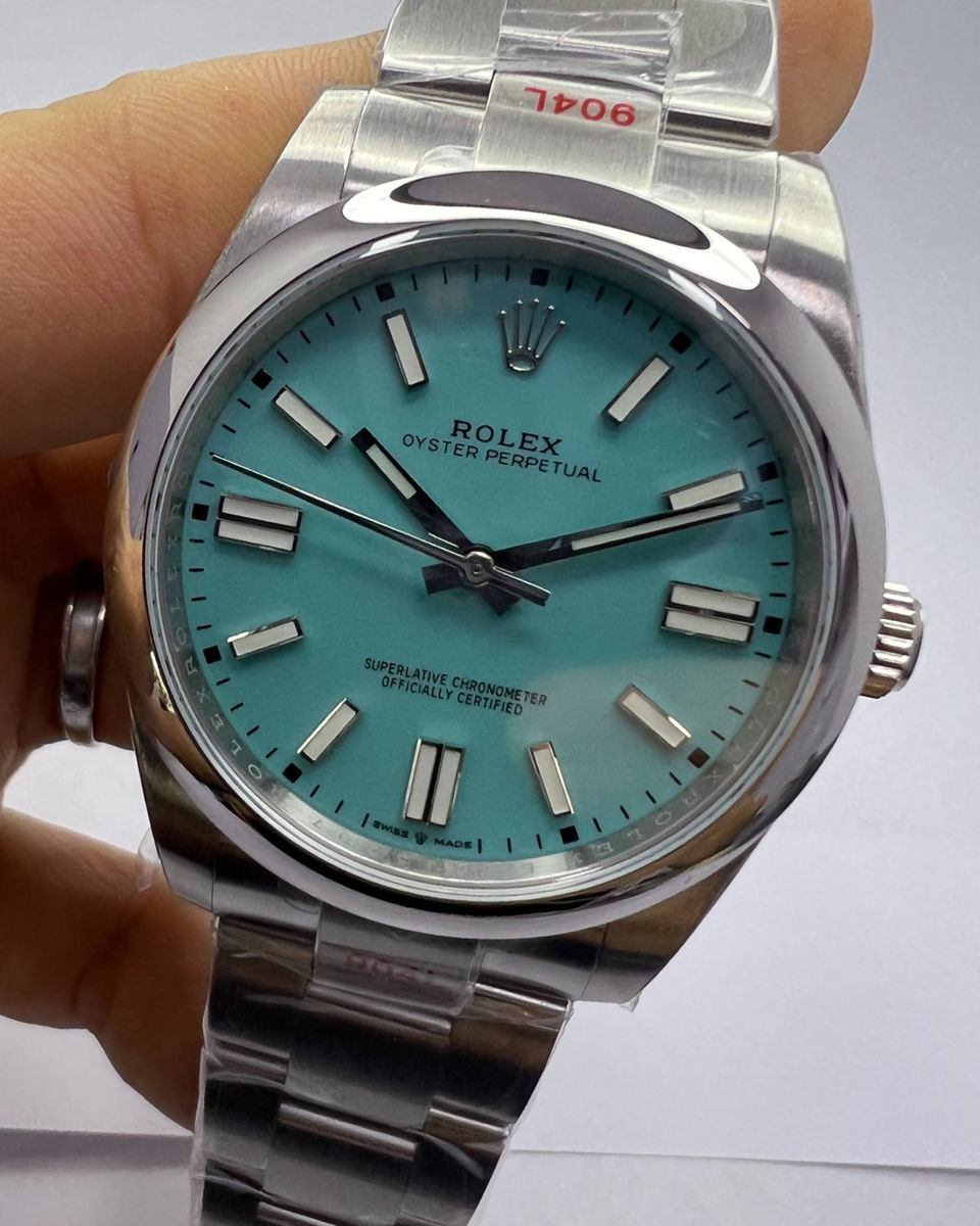 Rolex Rolex Oyster Perpetual Oystersteel 41mm, Mostrador Tiffany