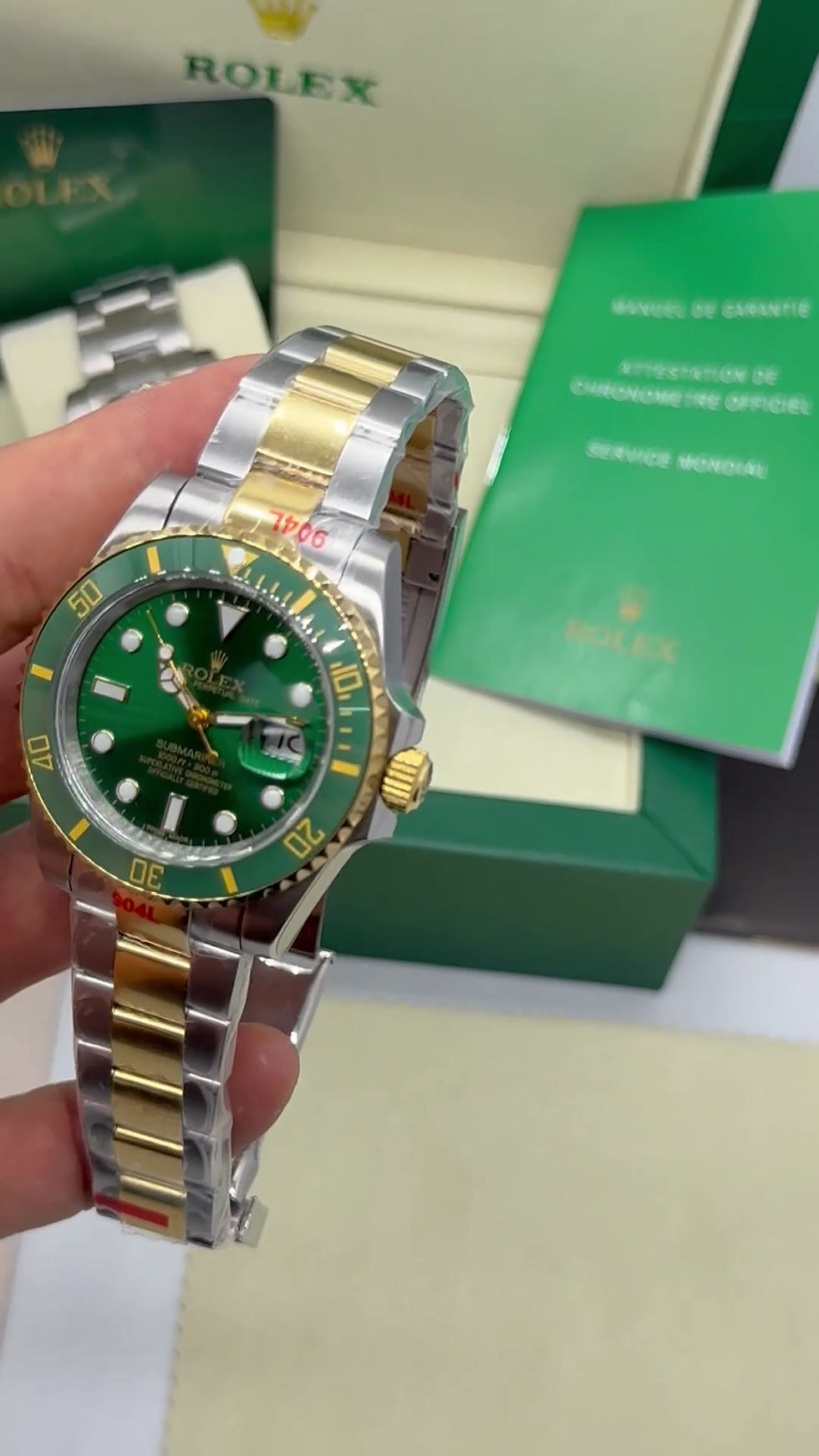 Thumbnail: Rolex Submariner Date Hulk 40mm Mostrador Verde, Aço/Dourado