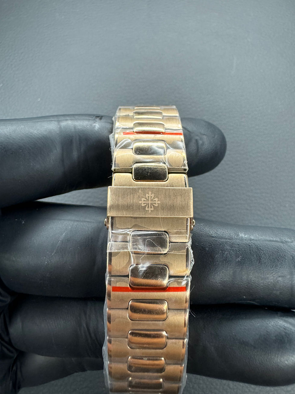 Miniatura: Patek Philippe Nautilus 39mm, Mostrador Branco, Pulseira Aço Rosê
